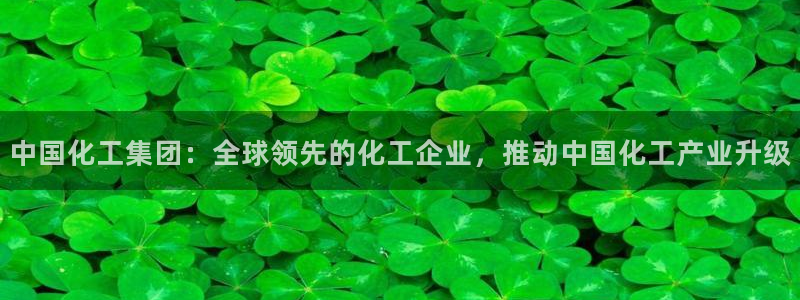 球盟会官方入口：中国化工集团：全球领先的化工企业，推动中国化