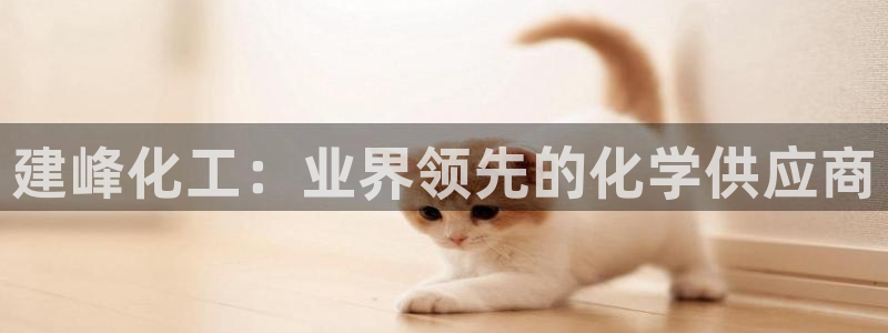 球盟会体育app官方网站：建峰化工：业界领先的化学供应商