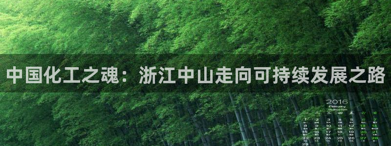球盟会app最新地址在哪里：中国化工之魂：浙江中山走向可持续