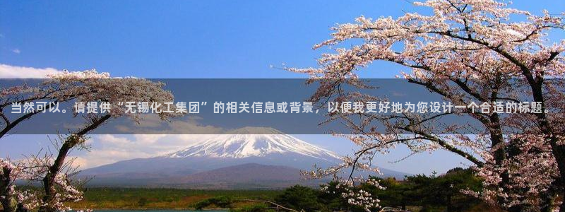 球盟会最新地址备用：当然可以。请提供“无锡化工集团”的相关信
