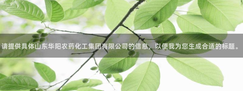 球盟会有没有黑单的活动：请提供具体山东华阳农药化工集团有限公