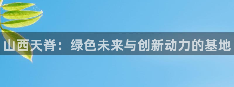 球盟会几点玩合适：山西天脊：绿色未来与创新动力的基地