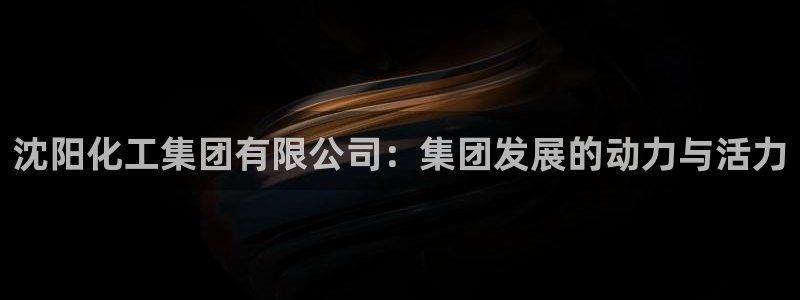 球盟会黑平台：沈阳化工集团有限公司：集团发展的动力与活力