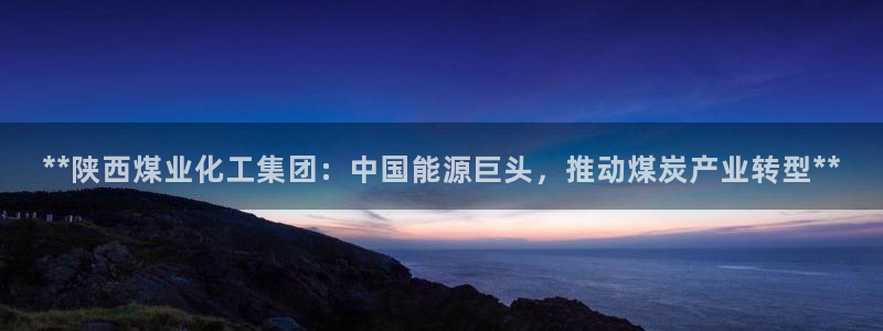 球盟会优惠领取网站是真的吗：**陕西煤业化工集团：中国能源巨