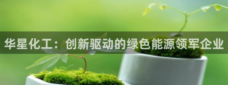 球盟会在线官网：华星化工：创新驱动的绿色能源领军企业